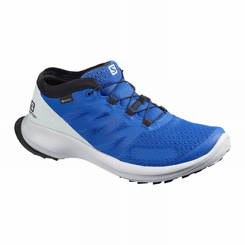 Salomon Israel SENSE FLOW GTX - Mens Trail Running Shoes - Blue (VGSR-31706)